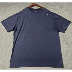 Rhoback Shirt Men's Blue Golf Performance Blitz Tech Stretch Athletic Tee Large